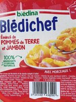 BLEDICHEF 250g Emincé de Pommes de terre et Jambon Dès 18 mois