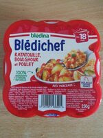 BLEDICHEF 250g Ratatouille, Boulghour et Poulet Dès 18 mois