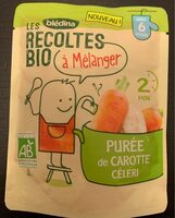 LES RECOLTES BIO à mélanger Sachet 120g Purée de Carotte Céleri Dès 6 mois