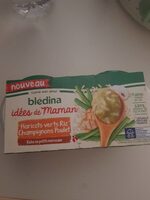 IDEES DE MAMAN BOLS 2x200g Haricots verts Riz Champignons Poulet Dès 15 mois