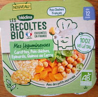 Mes légumineuses - Carottes, Pois chiches, Epinards et Quinoa au curry