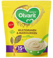Olvarit 15+M Multigranen & Maïsvlokken Ontbijtpap