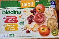 Lot 6 x Pommes Cerises Vanille 6 x Pommes Kiwis Ananas