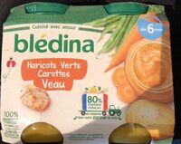 Haricots verts carottes veau
