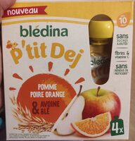 P'tit Dej Pomme Poire Orange & Avoine Blé