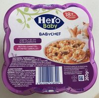 Babychef petites carottes et pates coquilles