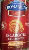Escargots de bourgogne belle grosseur