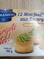 12 mini feuilletés aux escargots