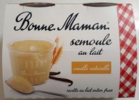 Semoule au lait à la vanille naturelle
