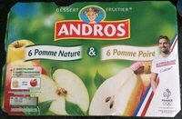 Compotes pomme nature et pomme-poire