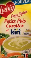 Soupe petits pois carottes et Kiri