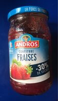 Andros confiture fraise -30% sucre