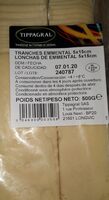 Tranches emmental