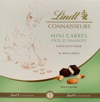 Mini Carrés Pâte d'Amande chocolat noir