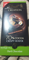 Crispy wafer 70 % cocoa