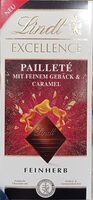 Pailleté mit feinem Gebäck & Caramel Feinherb
