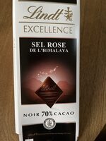 Chocolat noir 70% Cacao Sel rose de l'Himalaya