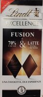 Tavoletta fusion di 70& cacao & latte extra cremoso