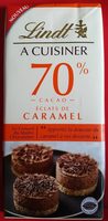 Lindt à cuisiner 70% cacao - Éclats de caramel