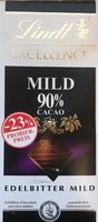 Edelbitter Schokolade Mild 90% Cacao