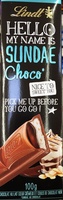 Chocolat au lait coeur crémeux et coulis de chocolat noir
