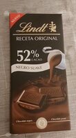 Lindt Chocolate 52% Cacao Negro Suave RECETA ORIGINAL
