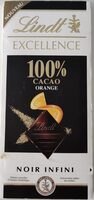Chocolat 100% cacao orange