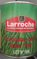 Haricots verts très fins