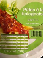 Pates bolognaise dietlife