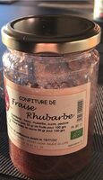 Confiture frause rhubarbe