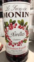 Sirop Airelles Monin 70 CL, 1 Bouteille