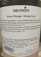 Sirop d'Orange