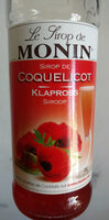 Saveurs Monin sirop coquelicot