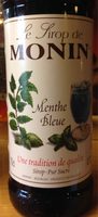 Sirop menthe bleue