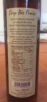 Sirop bio fraise