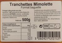 Tranchettes mimolette