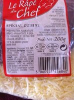 Râpé du chef spécial cuisine