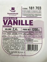 Crème glacée vanille Bourbon