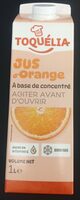 Jus d'orange a base de concentré