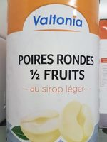 Poires rondes 1/2 fruits