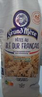 Pâtes au blé dur français - Torsades