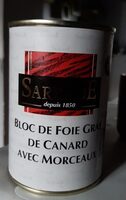 Bloc de foie gras de canard avec morceaux