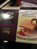Bloc de fois gras de canard du Sud-Ouest