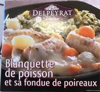 Blanquette de poisson et sa fondue de poireaux