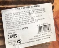 Tranches de jambon sec