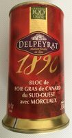 Bloc de Foie Gras de canard du Sud Ouest avec morceaux