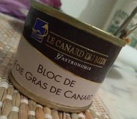 Bloc de foie gras de canard