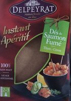 Dès de saumon fumé