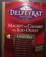 Magret de Canard du Sud-Ouest Séché aux 3 Poivres