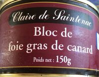 Bloc de foie gras de canard